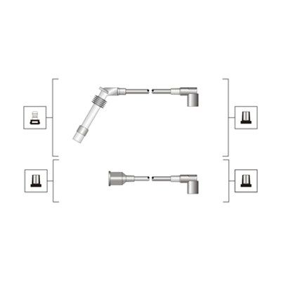 MAGNETI MARELLI Комплект проводов зажигания 941319170027